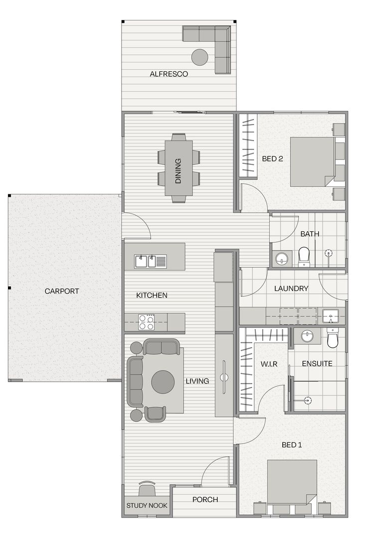 Make the most of a modern and spacious open-plan design in the Camden.