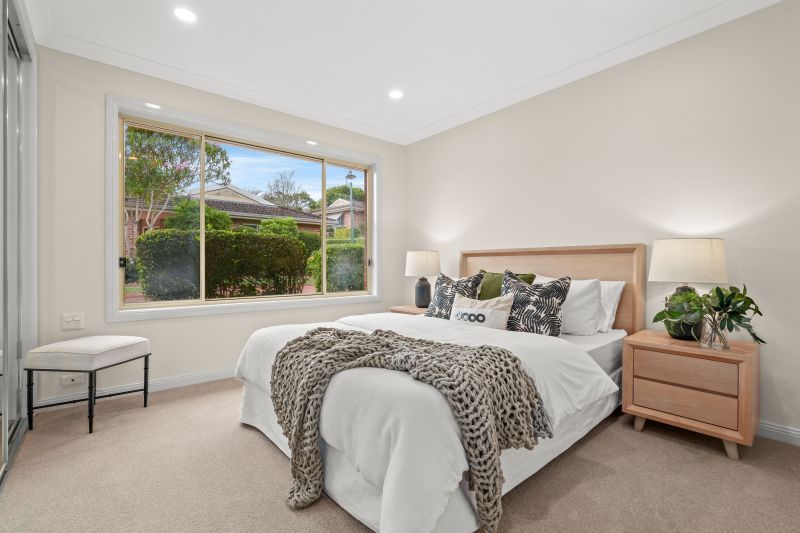 East facing villa with rear patio perfect for entertaining.