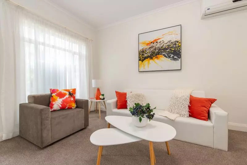 Spacious unit opening onto lovely communal courtyard