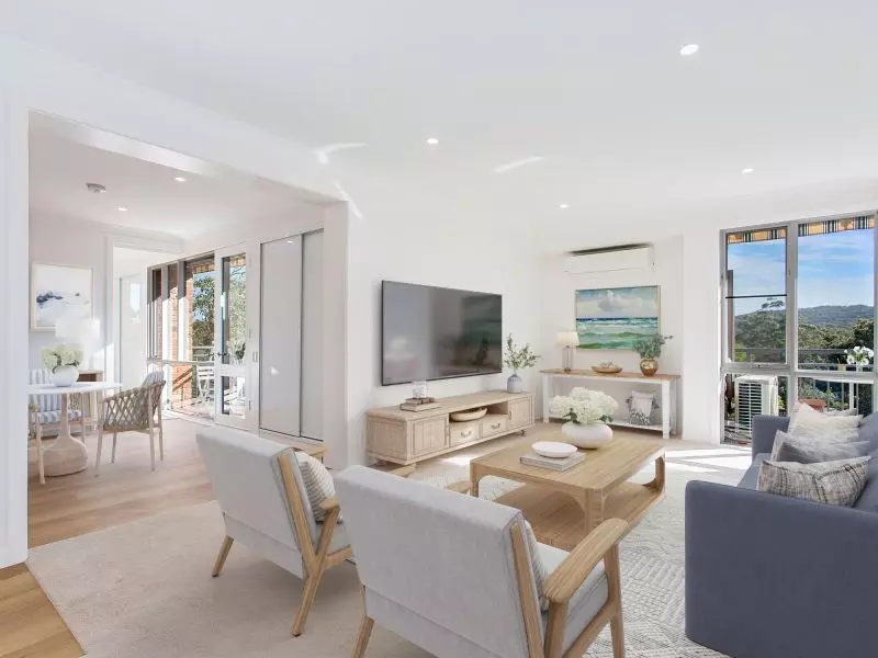 Two-bedroom unit with light & bright interiors