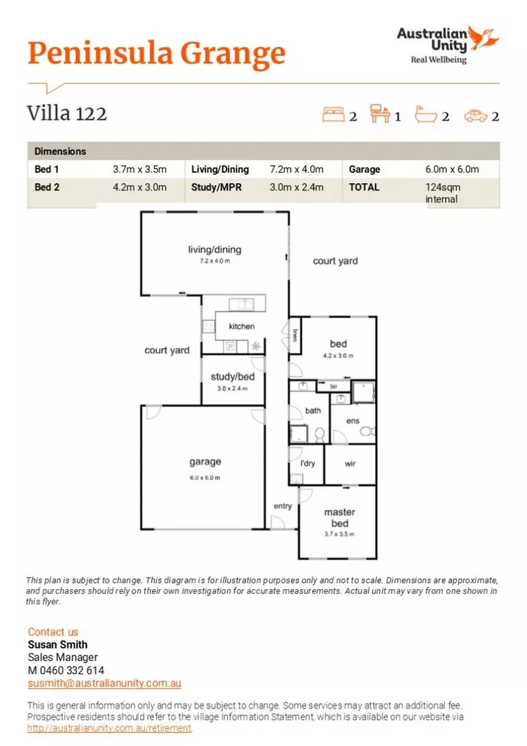 AVAILABLE NOW - 'The Botanical' light-filled 3br villa with double garage