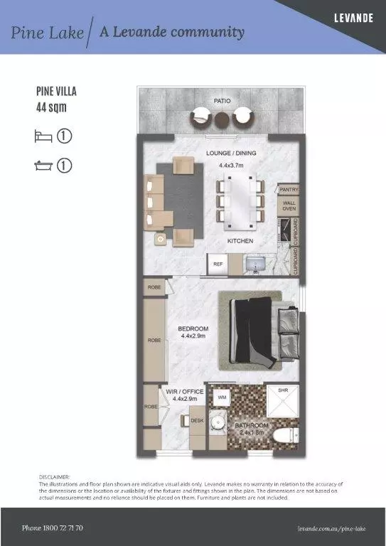 Stylish 1-Bedroom Unit with Study Nook and Private Patio