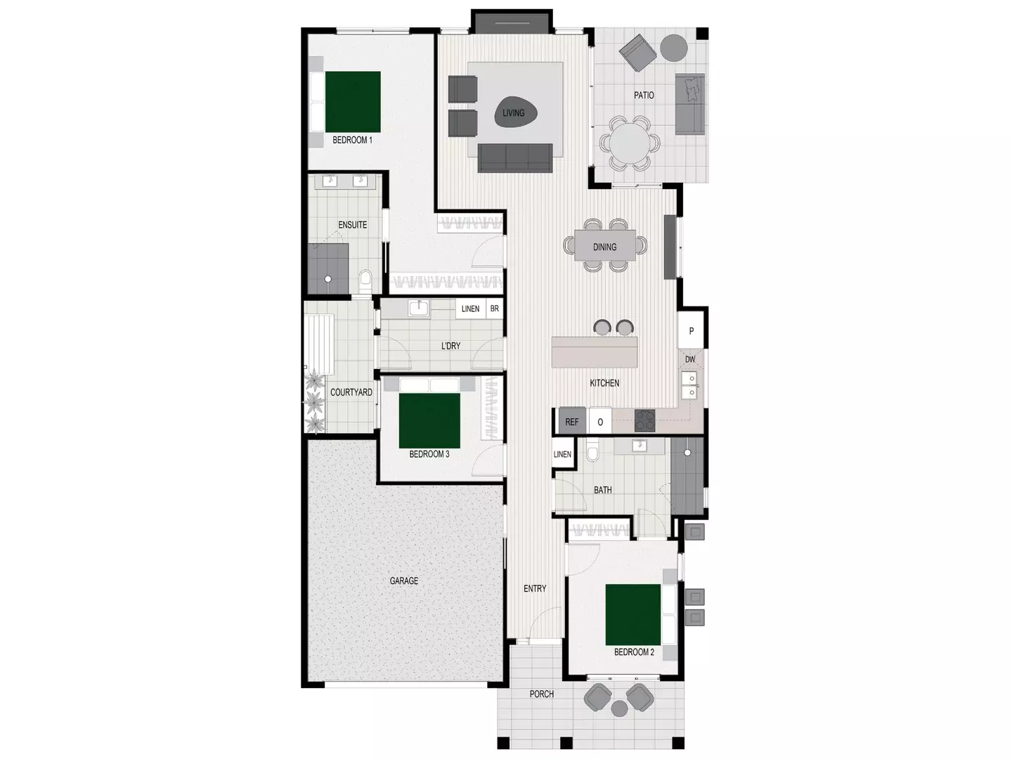 Halcyon Gables - The Springbrook | 3 bedroom home