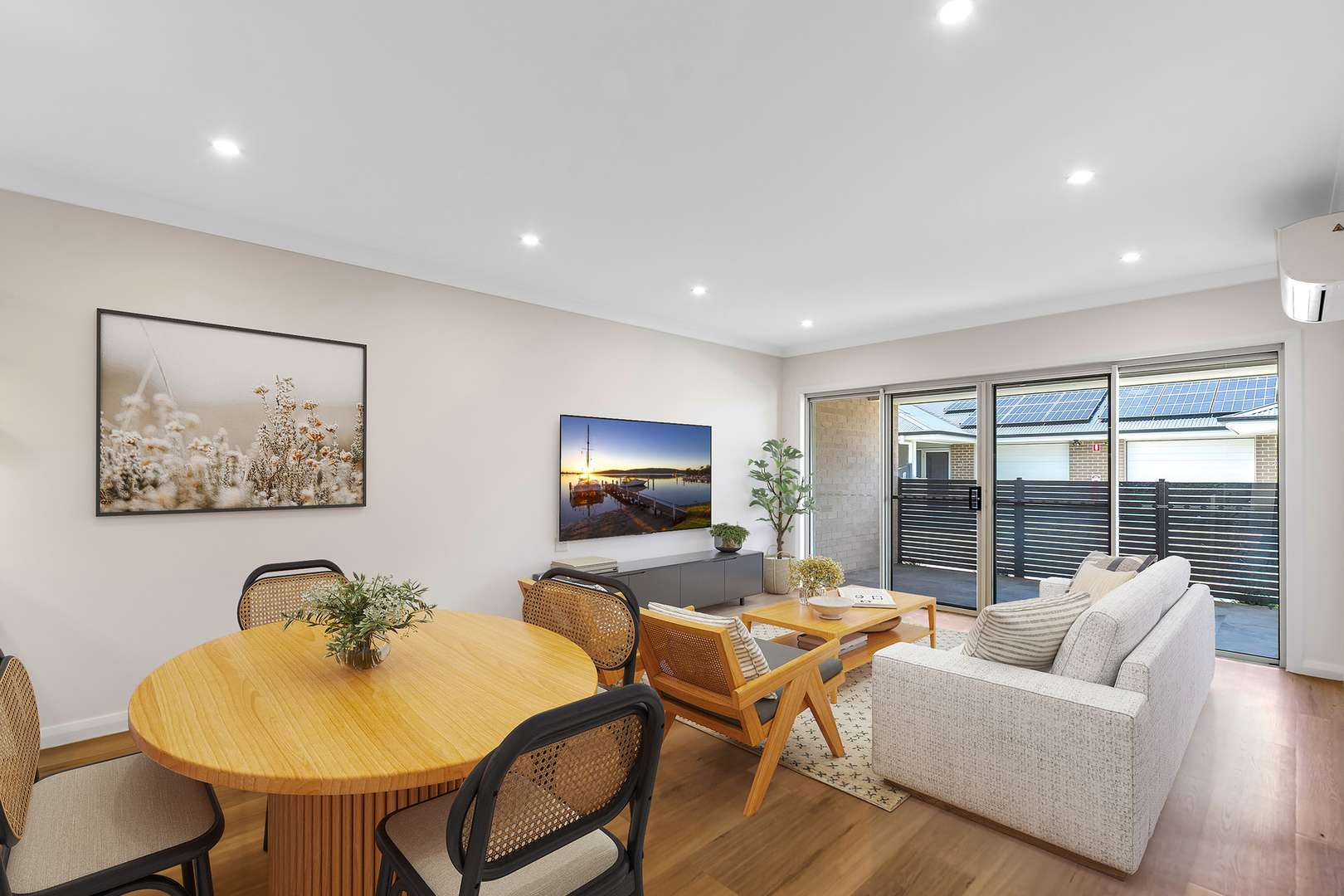 Modern two-bedroom villa with a stylish Paterson design, featuring vinyl flooring