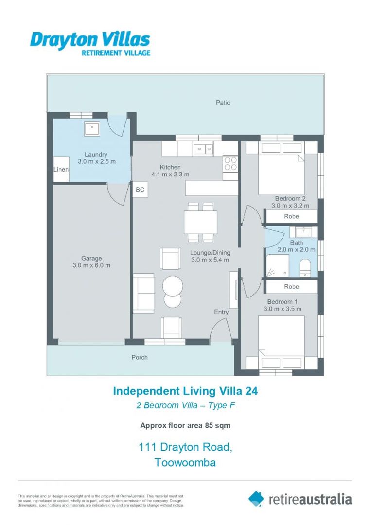 Retire in an established and welcoming community surrounded by beautiful gardens.