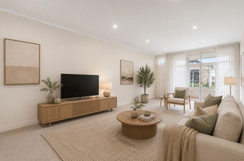 Stylish north-facing two-bedroom apartment!