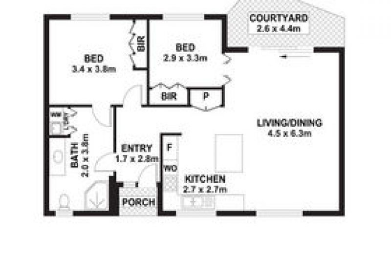 North facing, easy Ground-Level Living with Garden Views