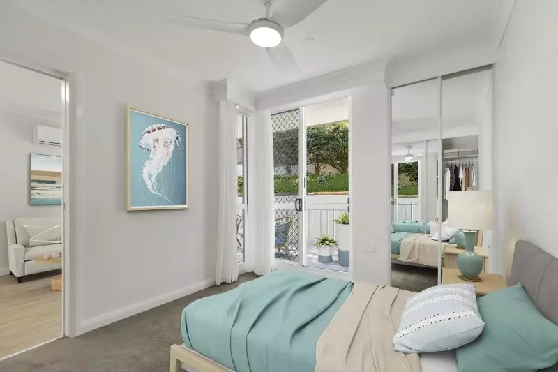 Beautifully renovated one bedroom serviced apartment with sunny, private courtyard.