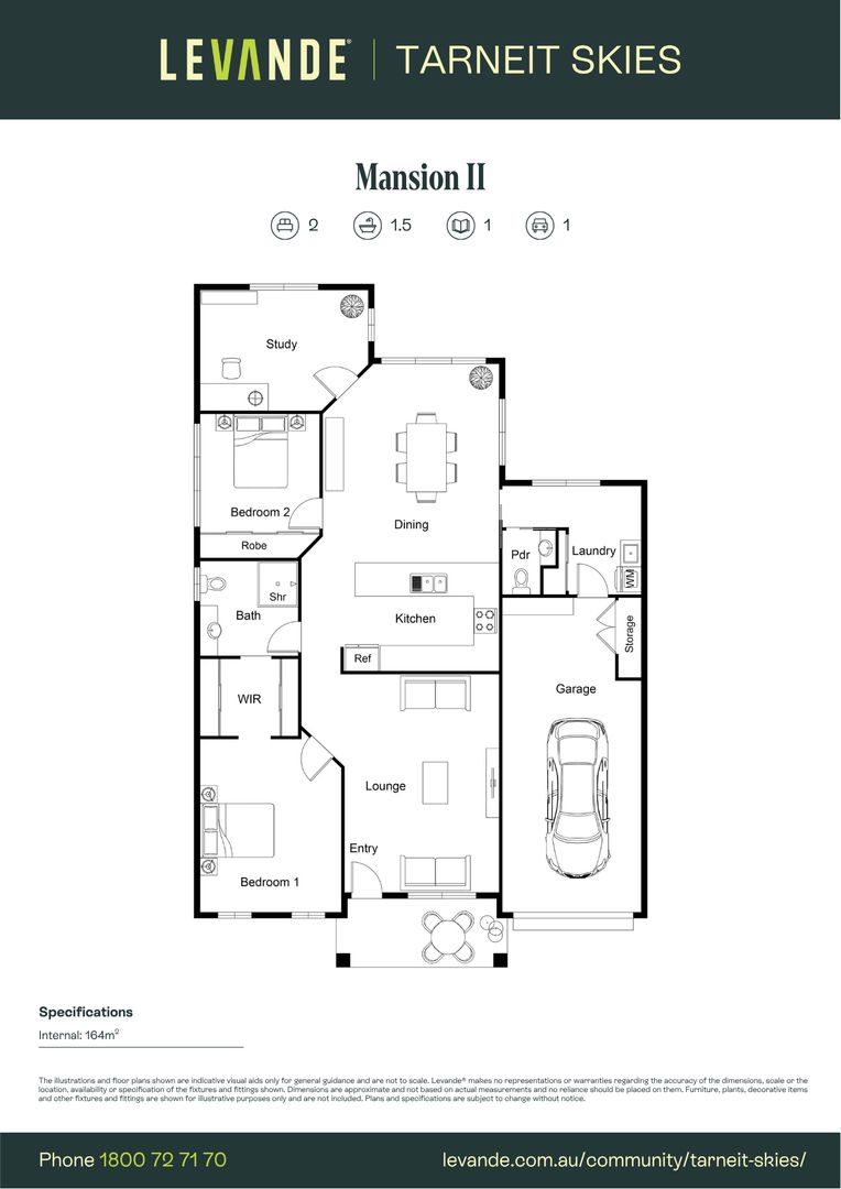 Two Bedroom + Study | Villa 98