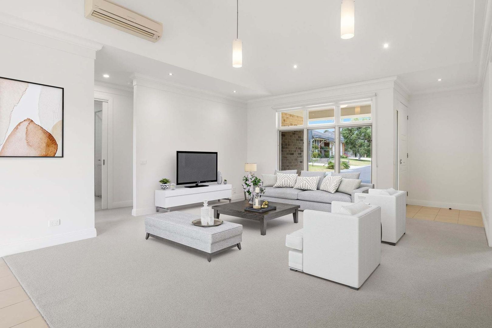 North-facing with High ceilings and Private Courtyard
