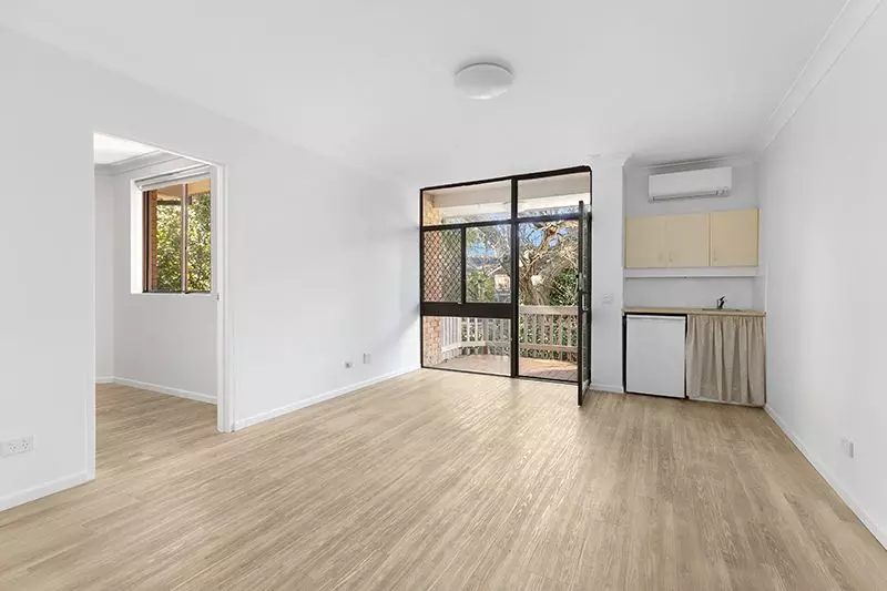 A private and quiet retreat overlooking lush green gardens. 