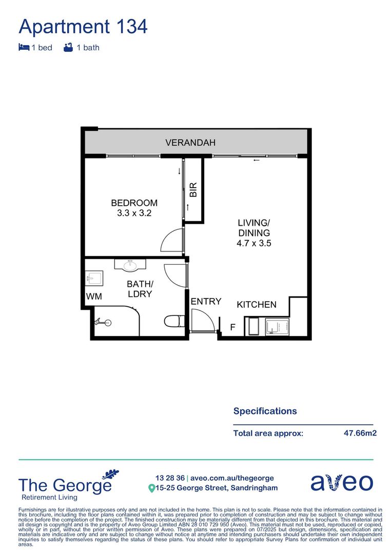 Delightful one-bedroom apartment on the ground floor