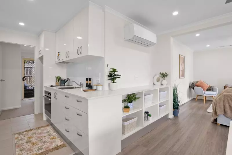 Newly renovated unit with open-plan living space