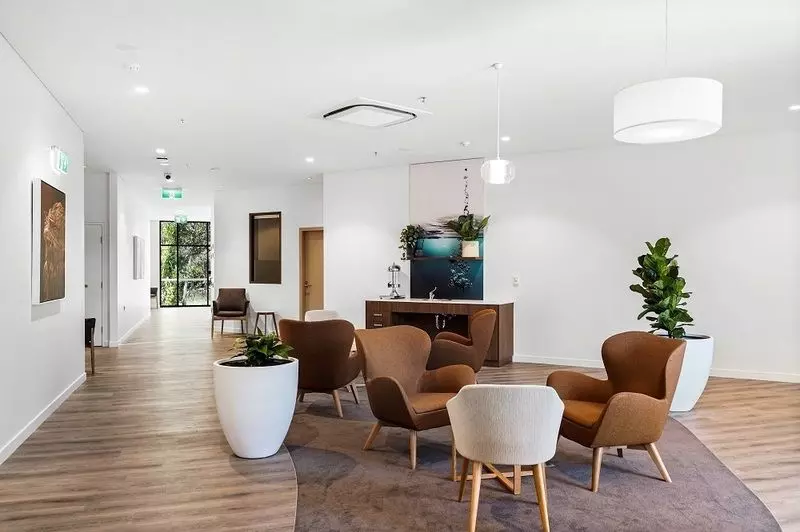 Convenient ground-level accessibility and proximity to outdoor community amenities.