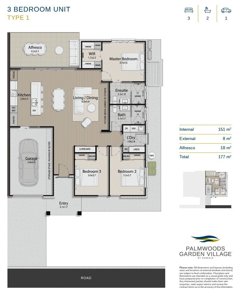 Stunning 3 bedroom unit ready to move in this year!