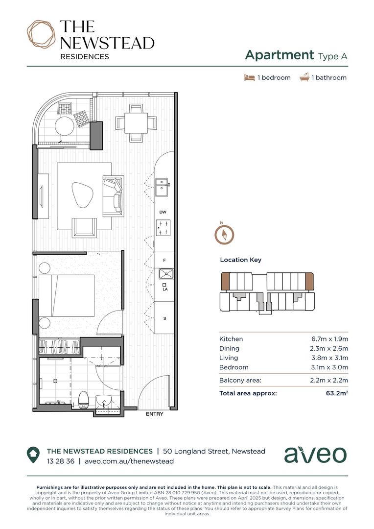 Seamless one bedroom apartment