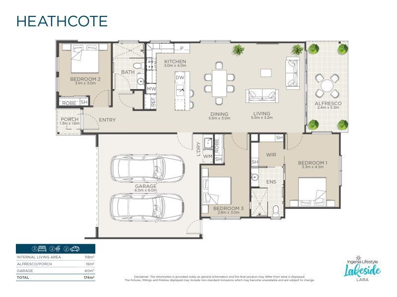 Open plan living to relax and enjoy