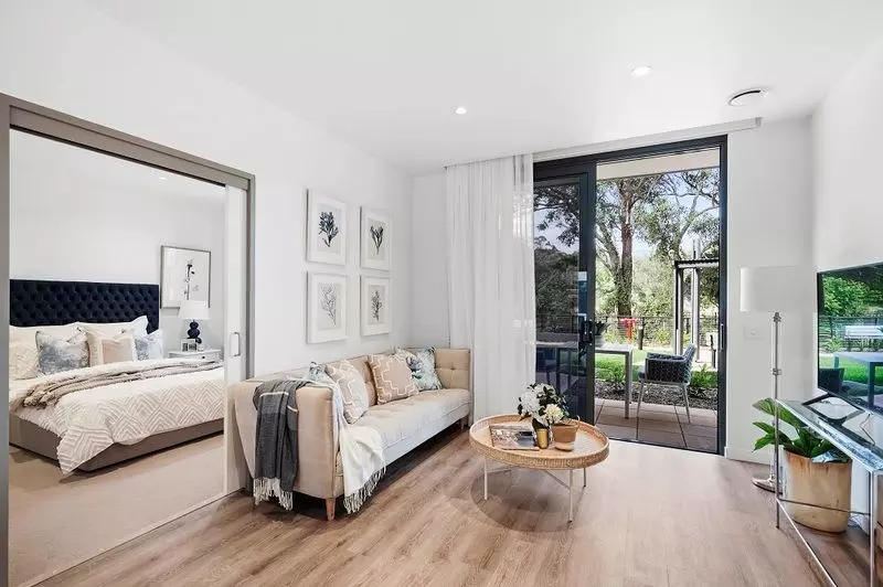 A ground-floor apartment featuring large terrace for easy access for visitors and parking.