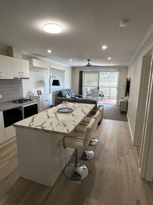 This cleverly designed two-bedroom home is packed with features!