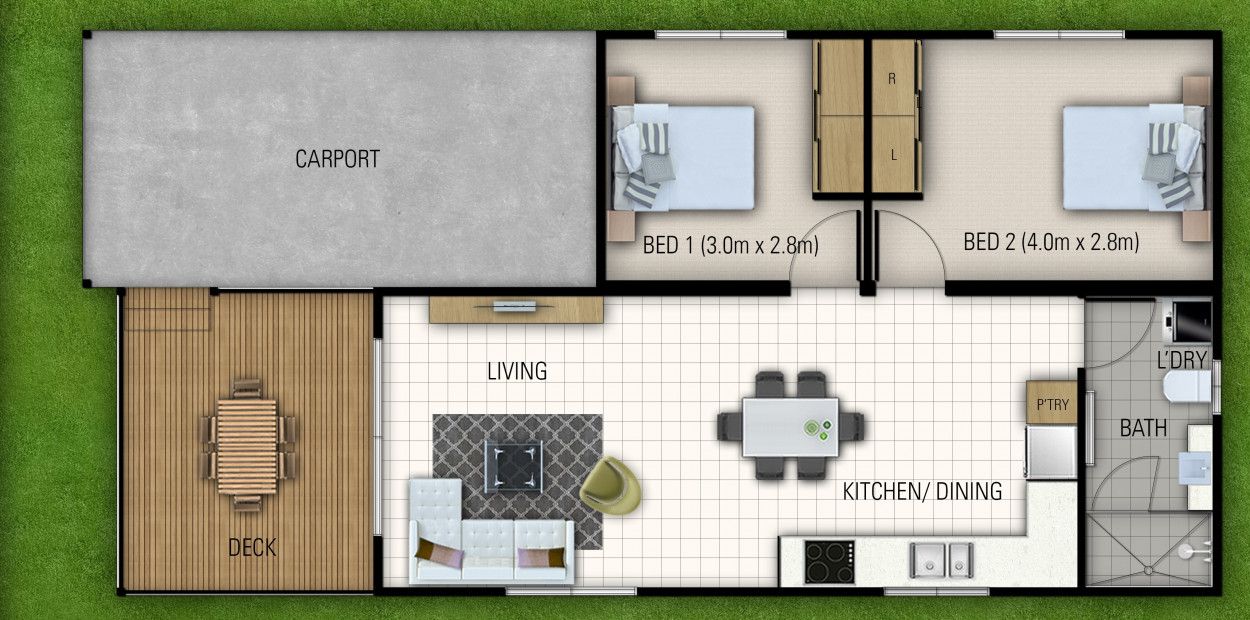 Over 50's Living - Near New 2 Bedroom Home