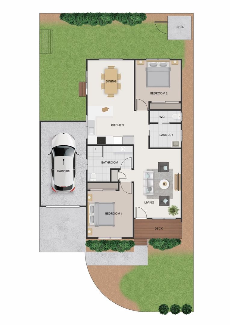 Lifestyle Communities Shepparton - Relax in the Zen garden