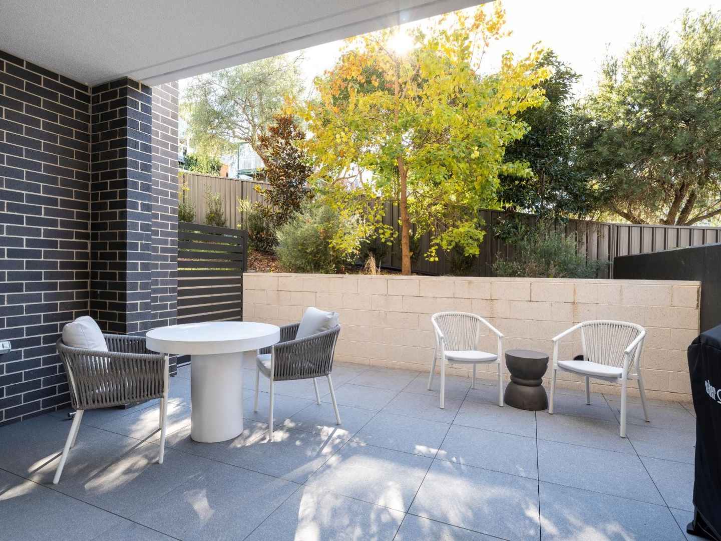 A Sunlit Sanctuary with Courtyard and Balcony
