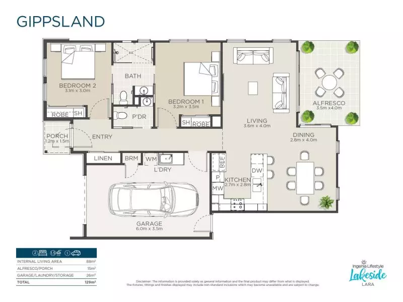 Write the next chapter of your story at Lakeside Lara & choose from our range of stunning home designs including the Gippsland.