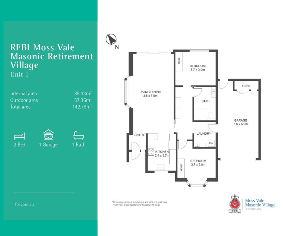 RFBI Moss Vale Masonic Retirement Village, Unit 1