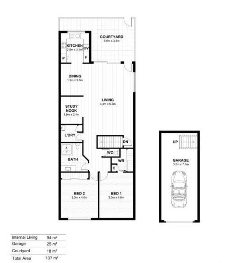 Modern Unit with Sunlit Courtyard, Water Views, and Stylish Upgrades