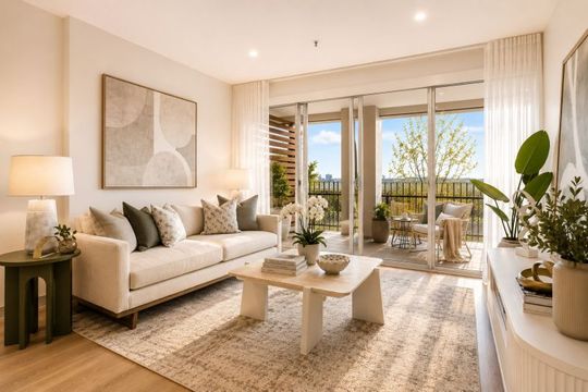 North-facing 2-bedroom apartment with views!