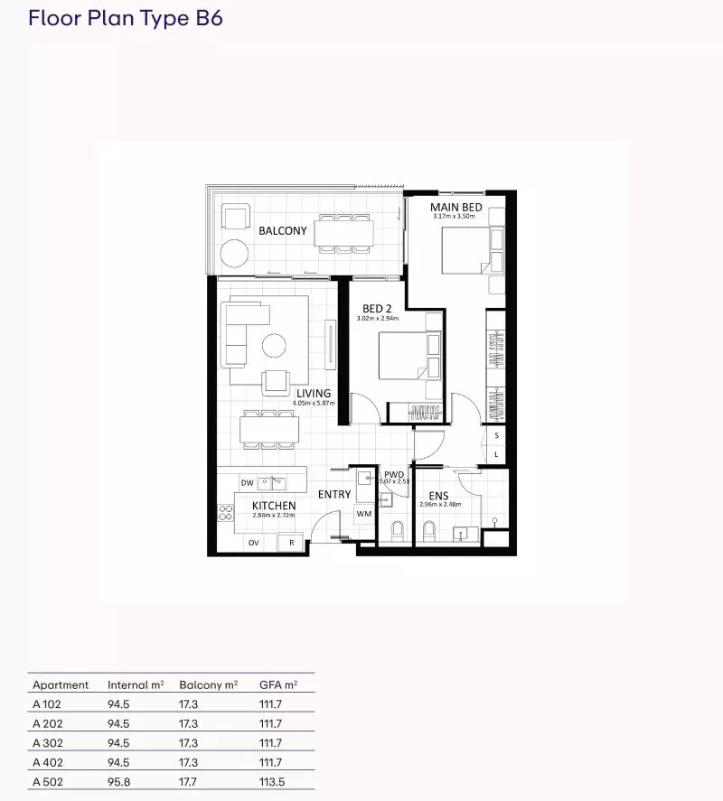 East-Facing Apartment with Patio Living