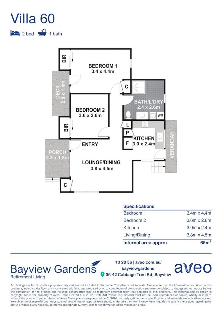 Abundance of natural light in a great location