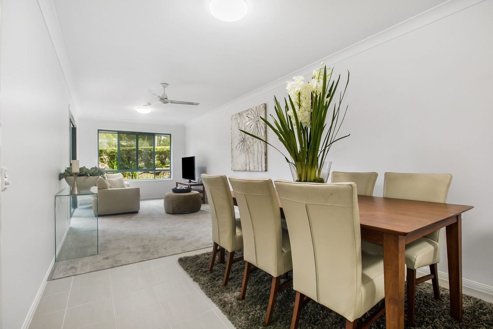 One-bedroom apartment with private patio and open-plan living