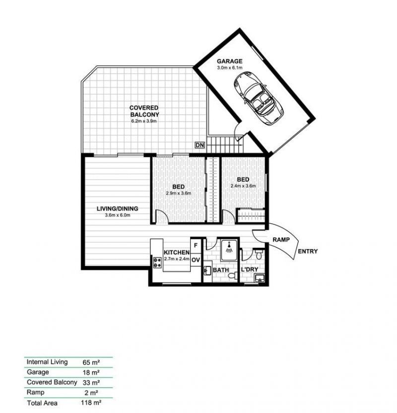 Low-Maintenance Villa with Covered Balcony