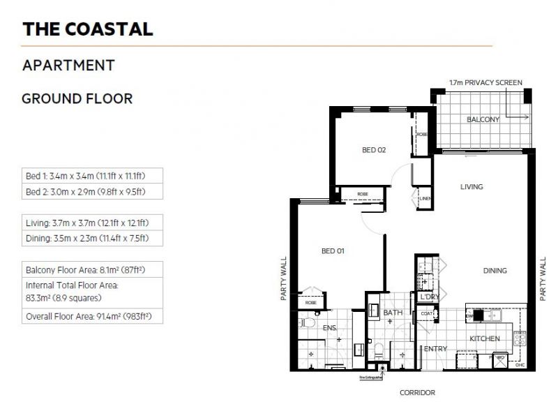 Light-filled ground floor apartment with lagoon views!