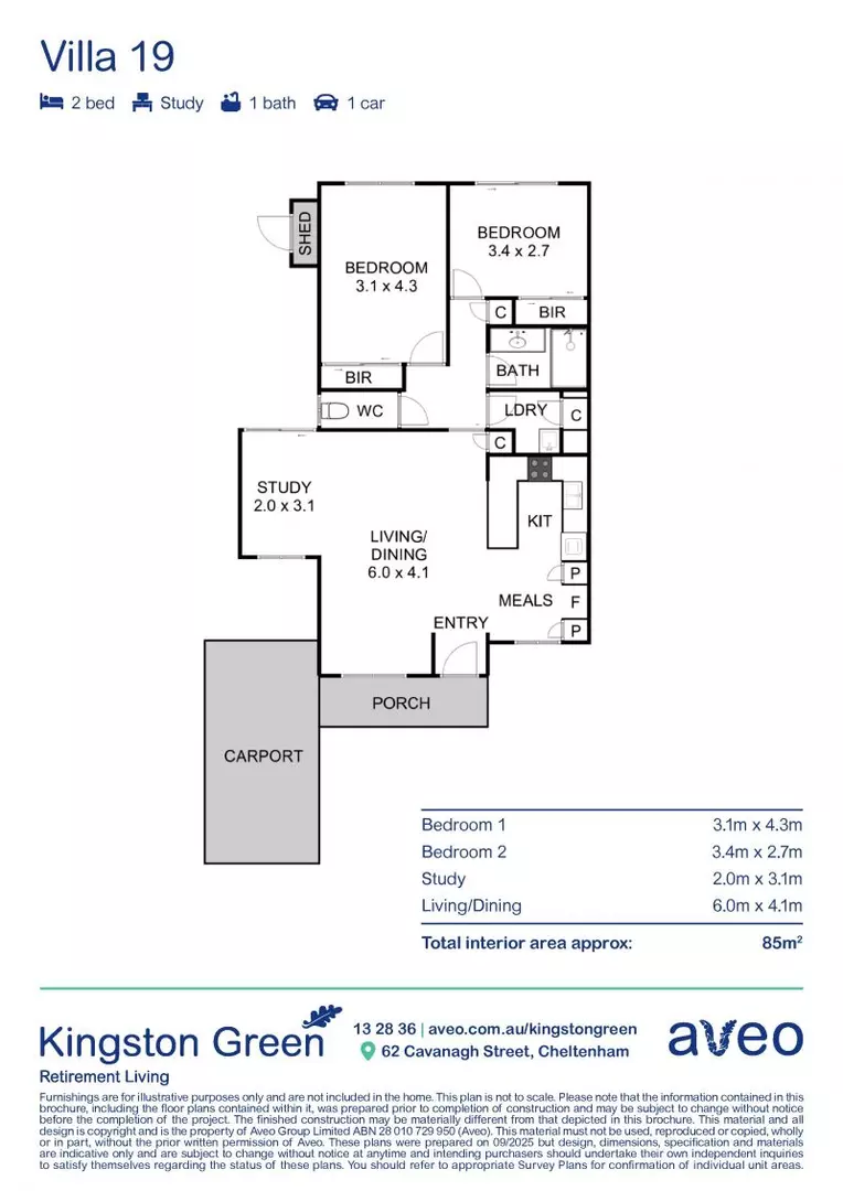 Lovely 2-bedroom villa with alfresco area and landscaped gardens