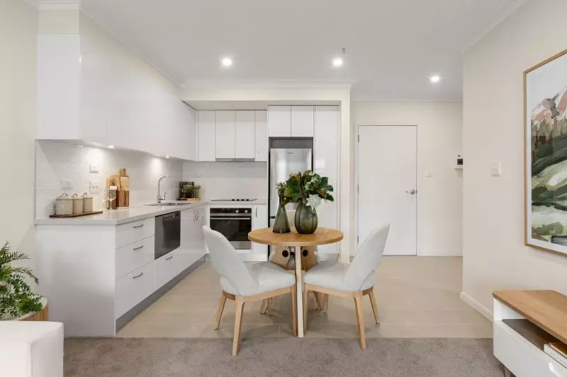 Courtyard-facing apartment on level 3 with serene views