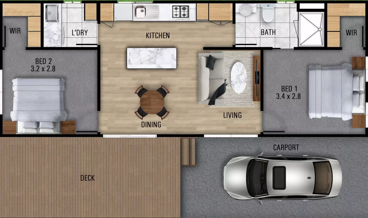 Portland Tourist Park - New Homes for Sale - The Wattlebird