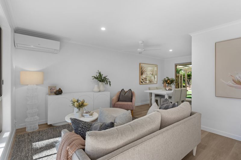 Light-filled, two-bedroom villa under renovation