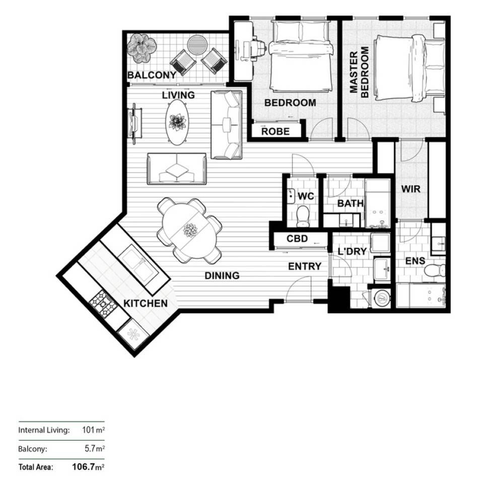 Stylish, Sunlit Malvern Apartment