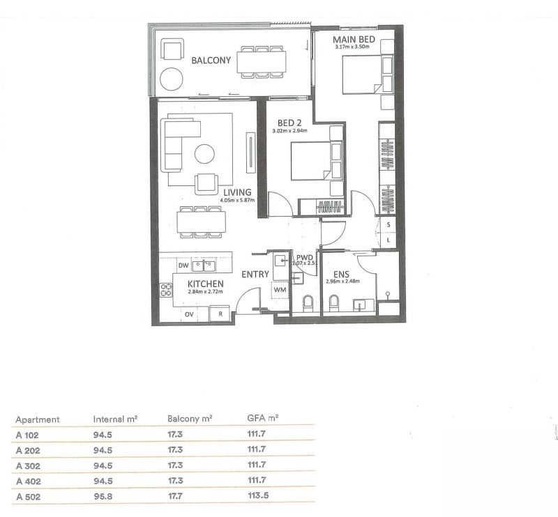 East-Facing Apartment with Patio Living
