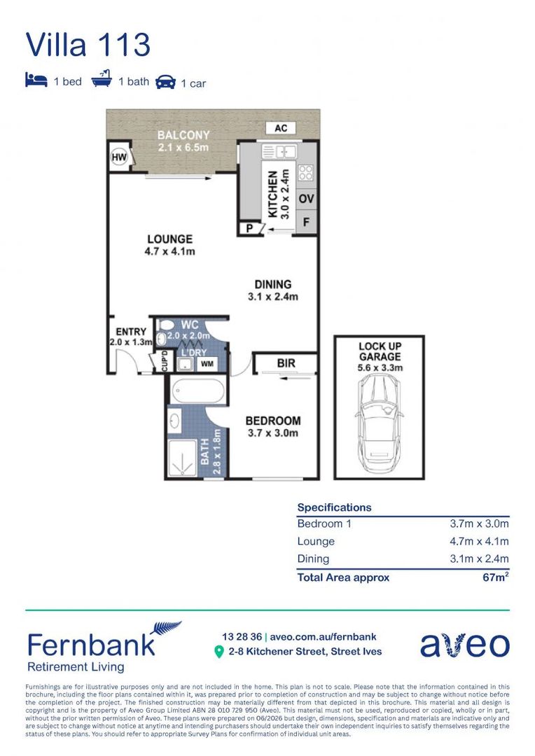 Unit located in a great location