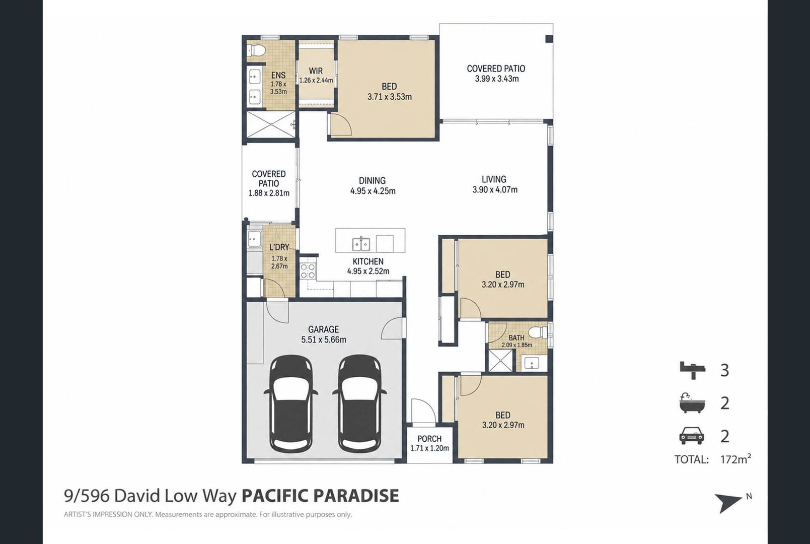 Stunning 3 Bed + 2 Car Garage in Luxury Resort-Syle Community