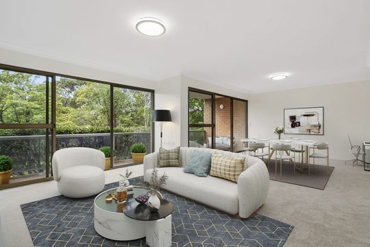 Spacious two-bedroom residence in a peaceful setting