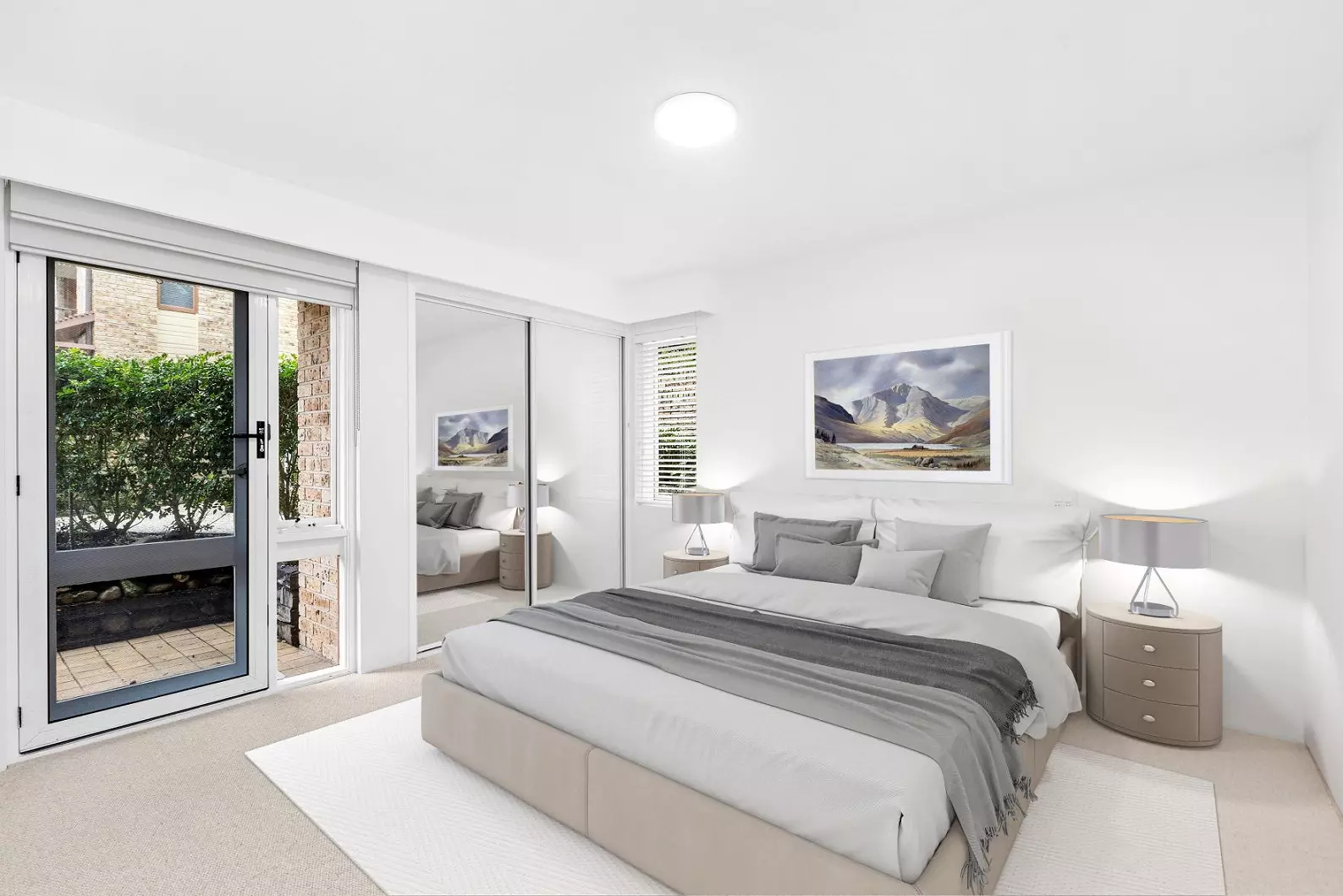 Renovated 2 Bedroom Unit with Garden Views 