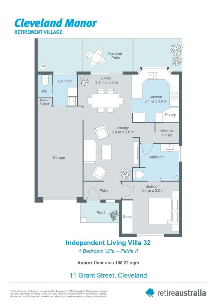Charming 1 Bedroom Villa for Retirement Living at Its Best