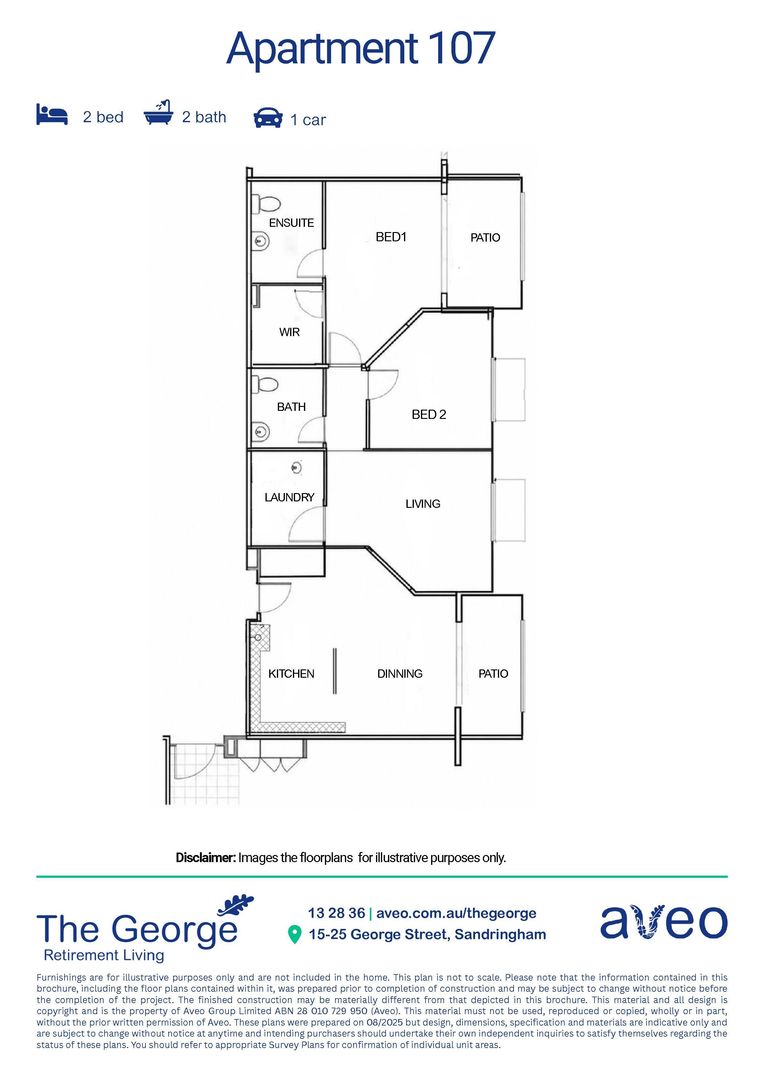 Beautiful architect designed 2 bed, 2 bath apartment on the ground floor.