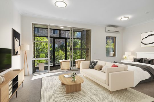 Bright living with a lovely view