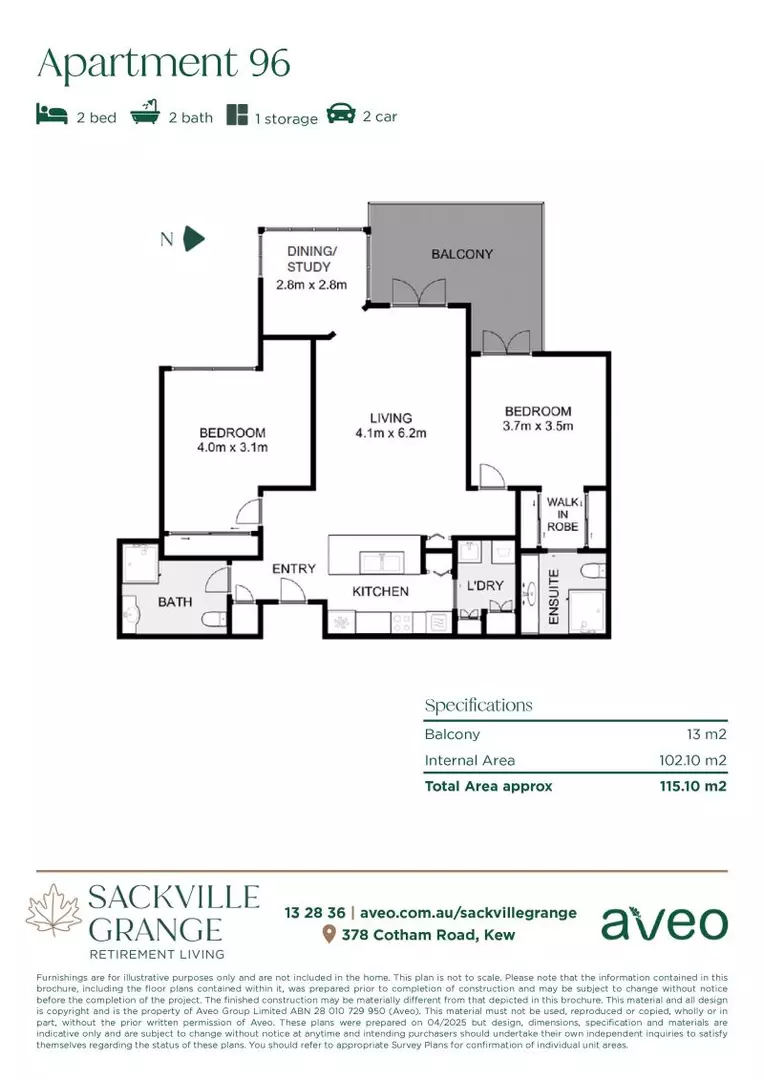 Stylish west-facing two-bedroom apartment!