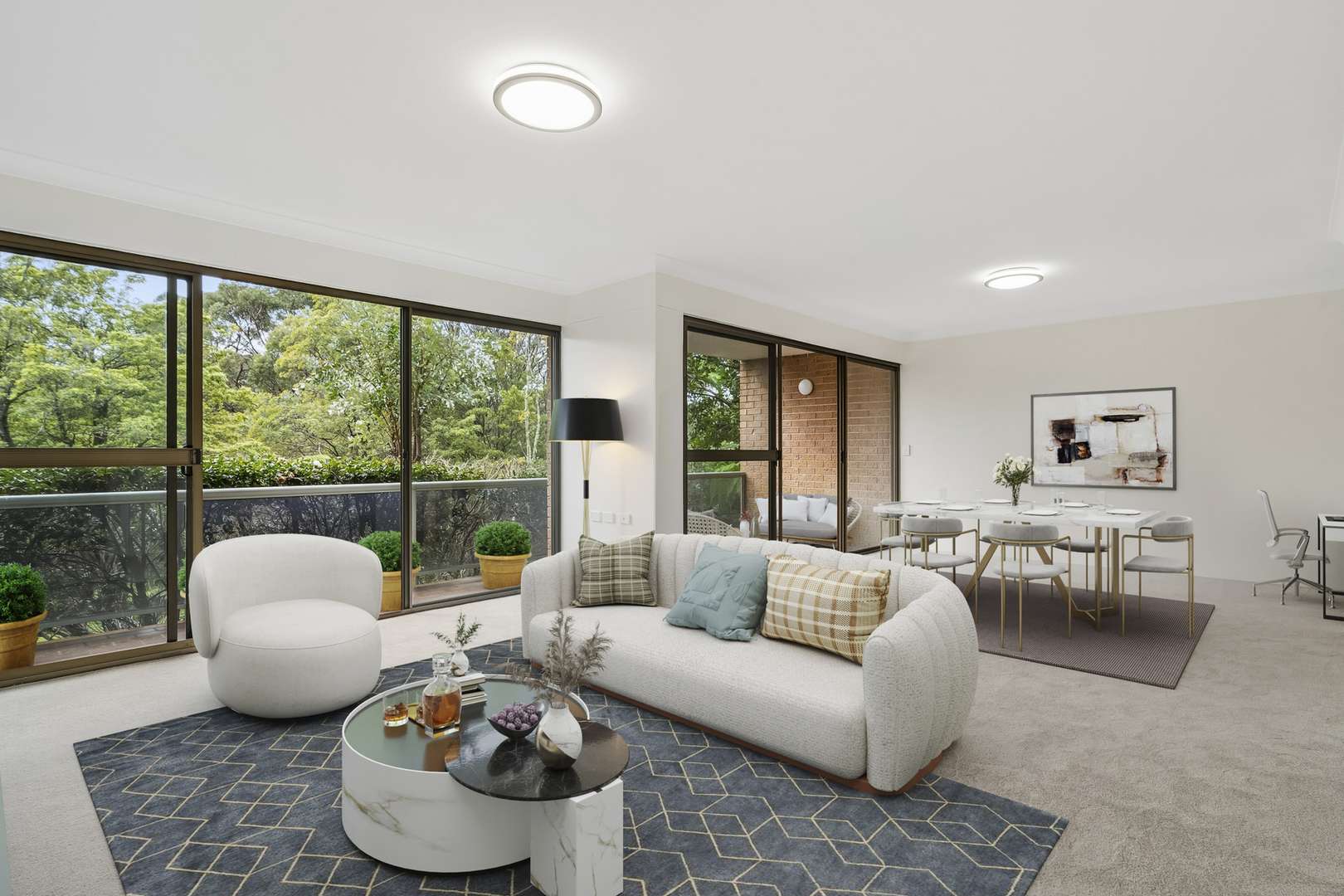 Spacious two-bedroom residence in a peaceful setting